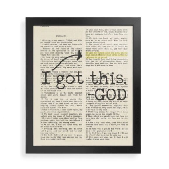 “I Got This- God” Psalm 55 Print - Picture 1 of 3